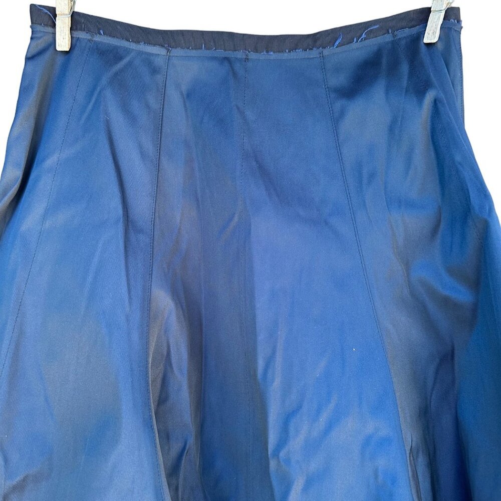 Elizabeth and James Ellen Custom Tech Twill Navy Blue Skirt Size 4 - Picture 7 of 9